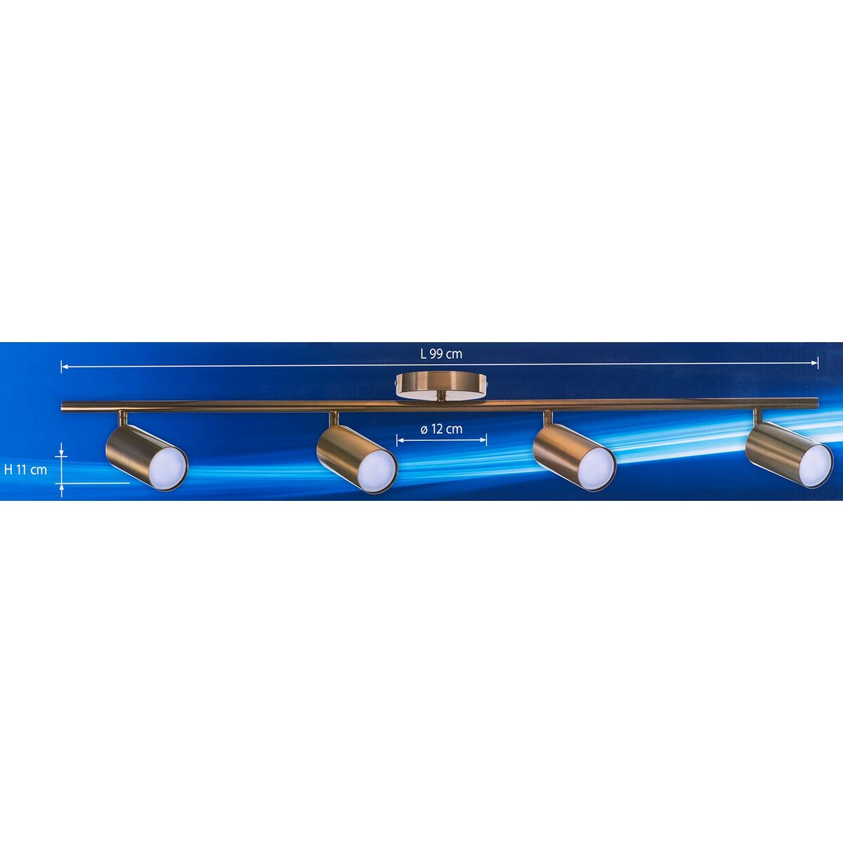 Laevalgusti Activejet AJE-SPECTRA 4P Kuld Kuldne Metall 40 W
